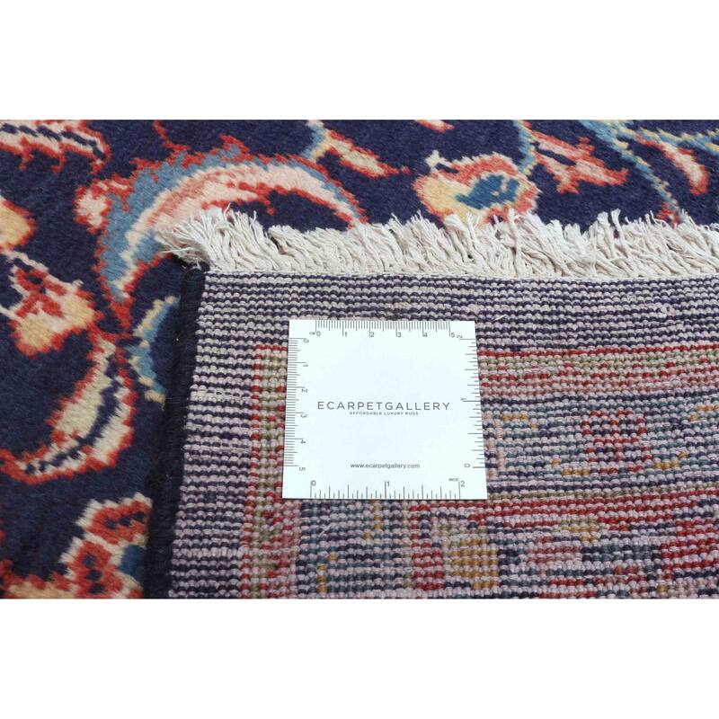 ECARPETGALLERY Hand-knotted Andelz Dark Navy Wool Rug - 5'1 x 10'11