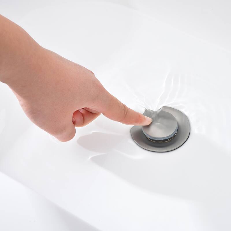 Luxier Larko 8 in. Widespread 2-Handle Bathroom Faucet with Drain