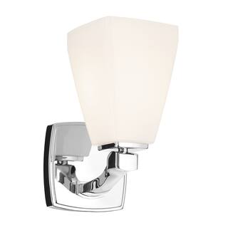 Kichler Lighting Marant 9.5" 1-Light Wall Sconce with Opal Glass in Chrome