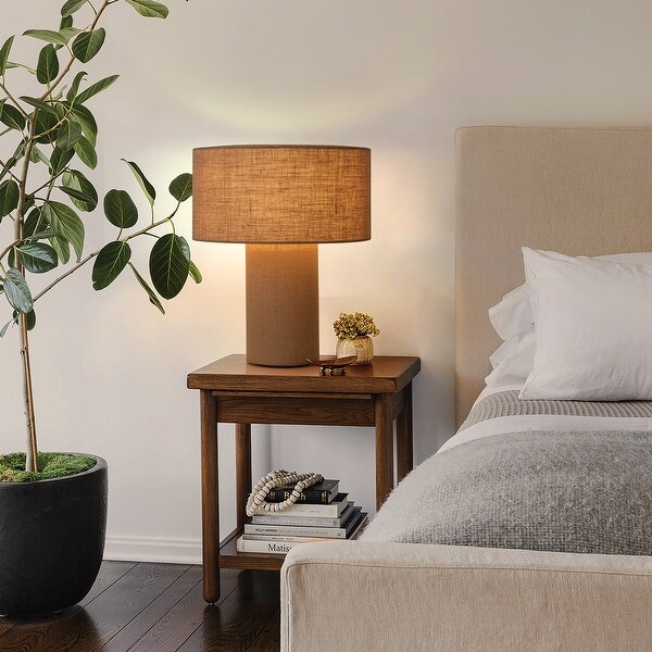 Moonlight Table Lamp Woven Burlap Shade Dimmer Switch Bed Bath Beyond 42183485