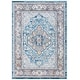 preview thumbnail 5 of 9, SAFAVIEH Tulum Ingjerd Boho Rug 4'5" x 6'5" - Blue Grey/Rust - Rectangle