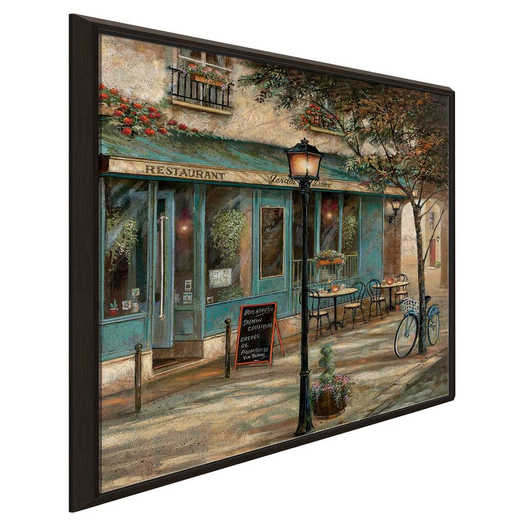 "Jardin Notre Dame II" by Ruane Manning Print on Floating Canvas