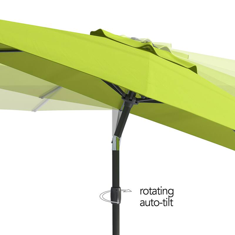 10ft Wind Resistant Tilting Patio Umbrella