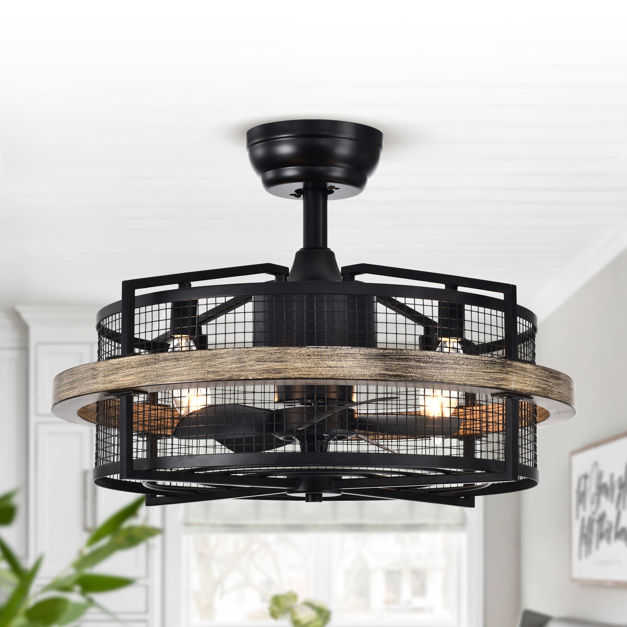 Cage fan outlet