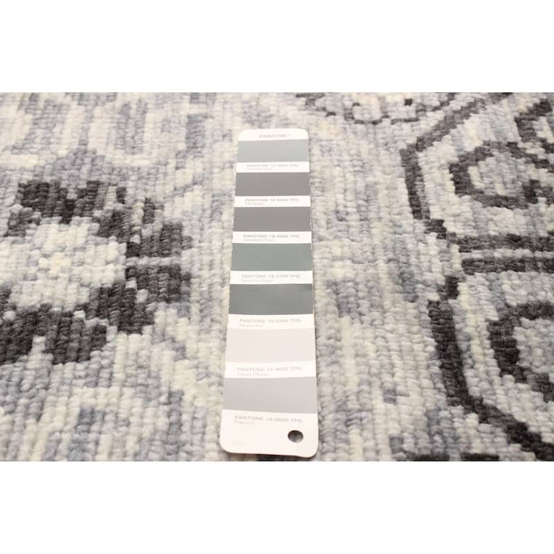 ECARPETGALLERY Hand-knotted Mystique Grey Wool Rug - 3' 11" x 6' 1"