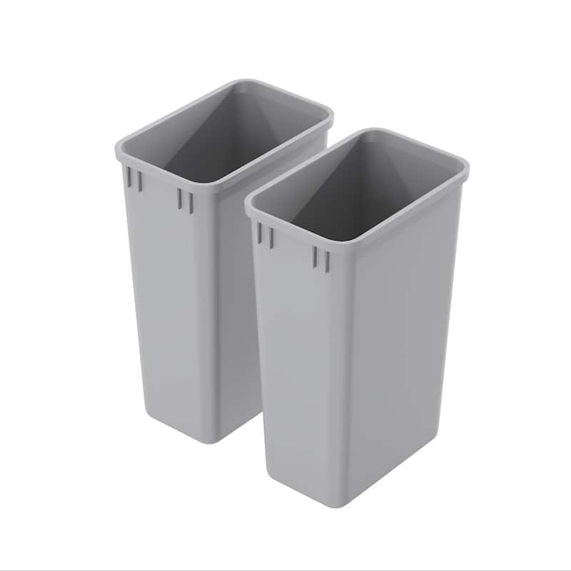 Dowell 50 Quart/12.5 Gallon Wastebasket Trash Container - Plastic, Stackable - 25 Gallons