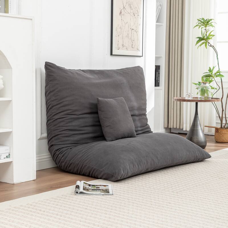 Extra Large Floor Bean Bag Chair - Lazy Lounger for Adults & Kids in Living Rooms & Balconies