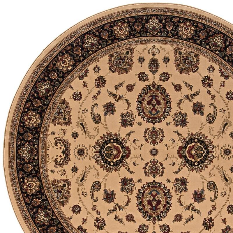 HomeRoots Oriental Traditional Square Area Rug