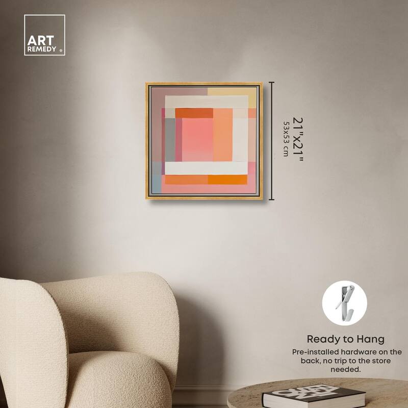 Minimal Color Blocks I Canvas by Art Remedy