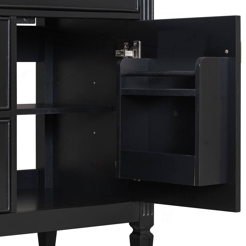 Modern Bathroom Vanity with Multiple Storage Options