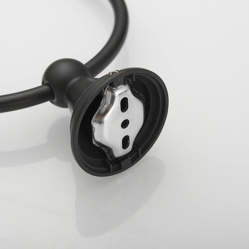 4-Piece Bath Hardware Set with Stainless Steel - Oil Rubbed Bronze