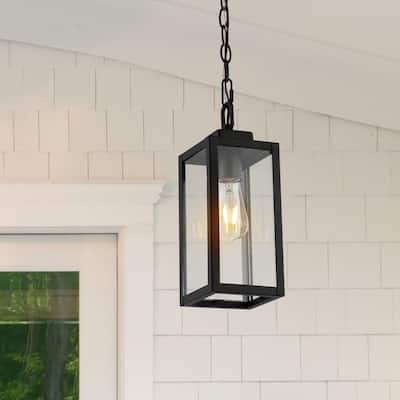SAFAVIEH Lighting Honorine Outdoor Pendant - 5" W x 5" D x 17-89" H - 5Wx5Dx89H