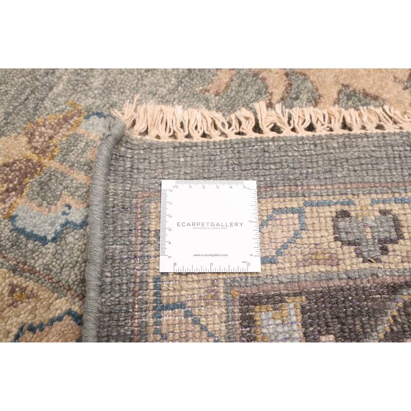 ECARPETGALLERY Hand-knotted Finest Agra Jaipur Teal Wool Rug - 9'3 x 13'1