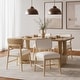 preview thumbnail 19 of 18, Christopher Knight Home - Dining Chair Wood and Rattan with Upholstered Seat, Armless Design, Breathable Cane Back