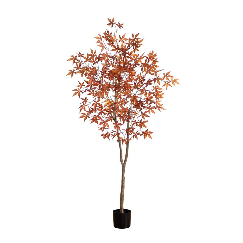 Japanese Maple Artificial Potted Tree - 6' - Red