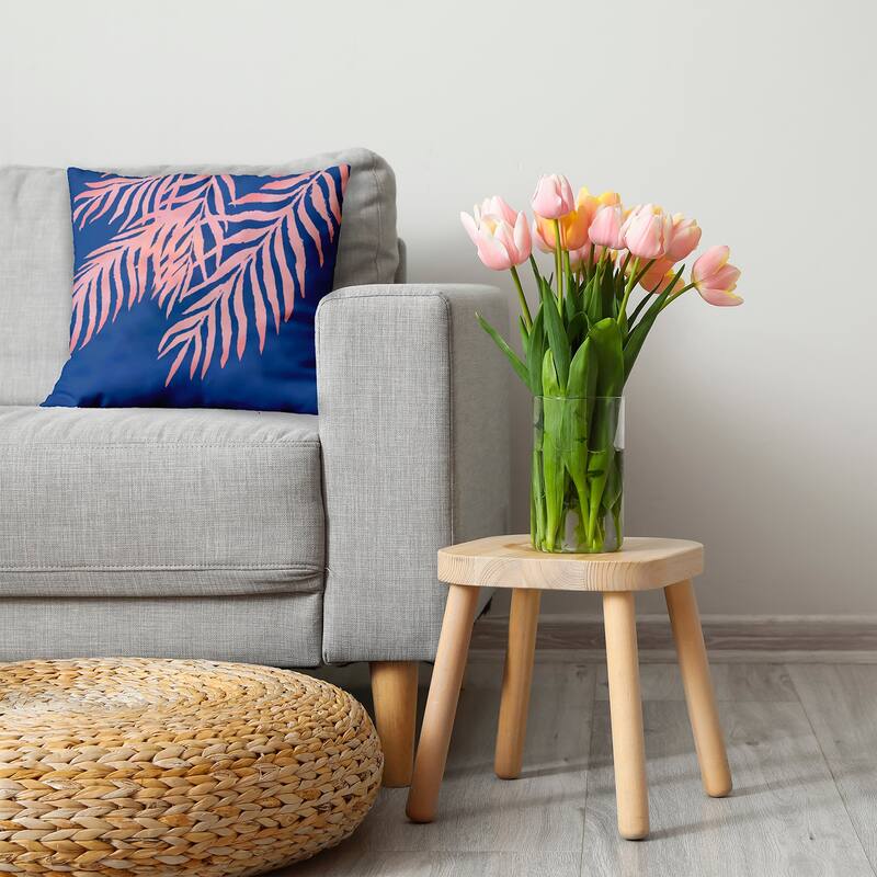 Blowing Palm Fronds Decorative Throw Pillow
