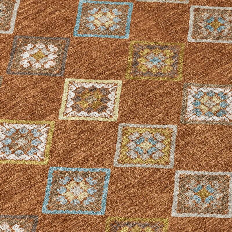 Machine Washable Indoor/ Outdoor Global Flagler Chantille Rug