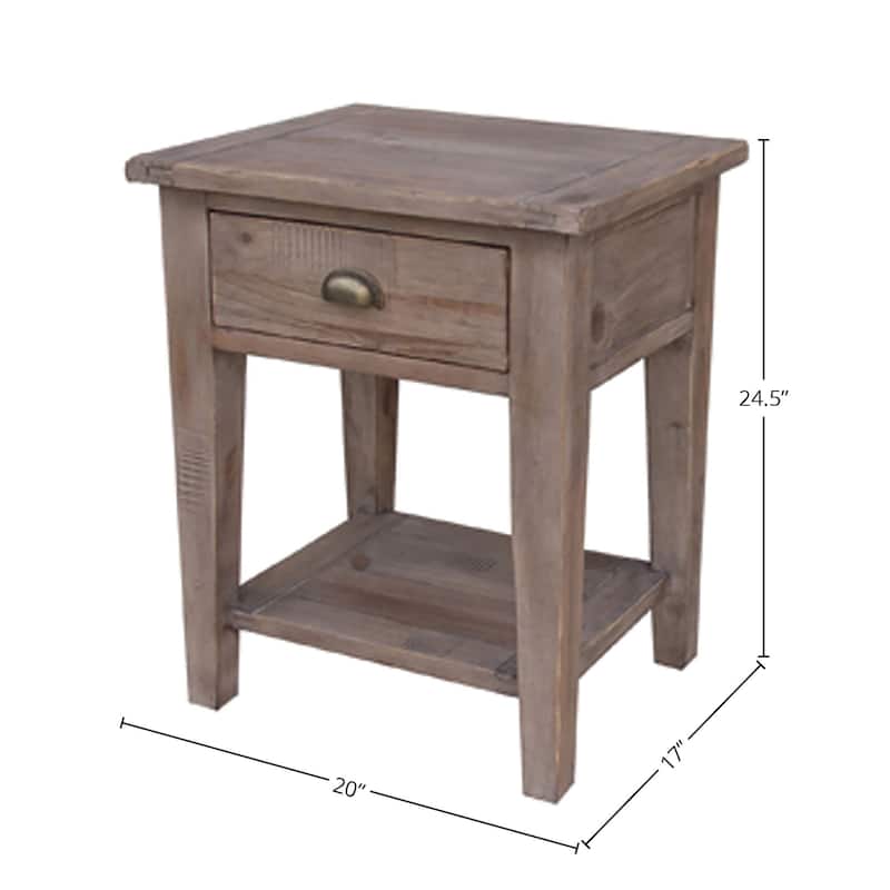 Dexter Reclaimed Wood Small Side Table