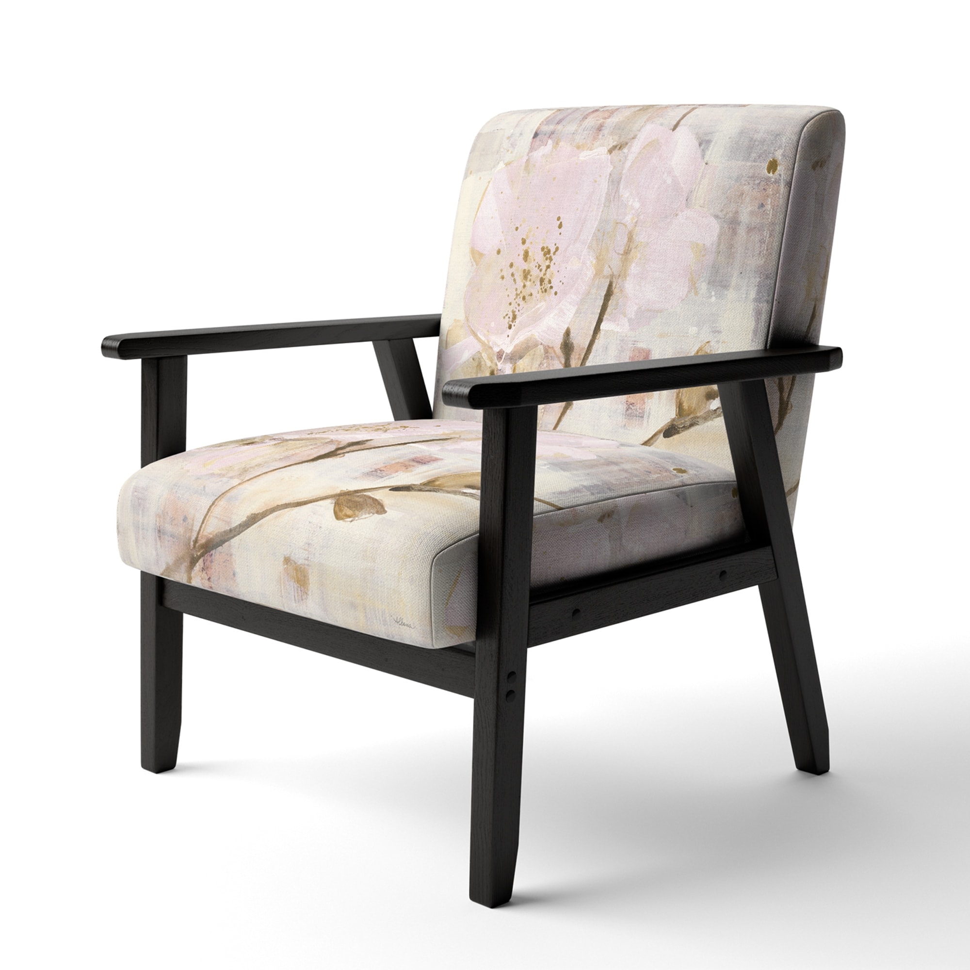 Designart "Elegance I Pink" Upholstered Shabby Chic Accent - Picture 8 of 15