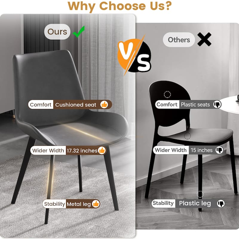 Metal Leg Dining Chair