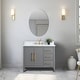 preview thumbnail 49 of 128, Vanity Art 42" Single Sink Bathroom Vanity Cabinet with Engineered Marble Countertop