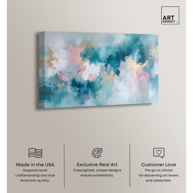 Emerald Sky Canvas by Art Remedy, Gallery Wrapped