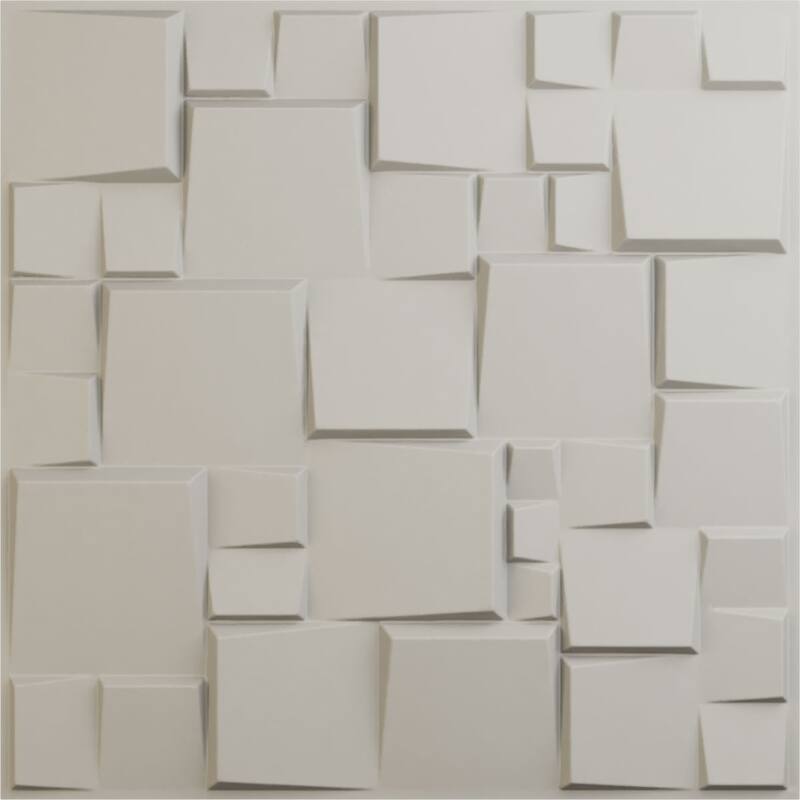 19 5/8"W x 19 5/8"H Modern Square EnduraWall Decorative 3D Wall Panel
