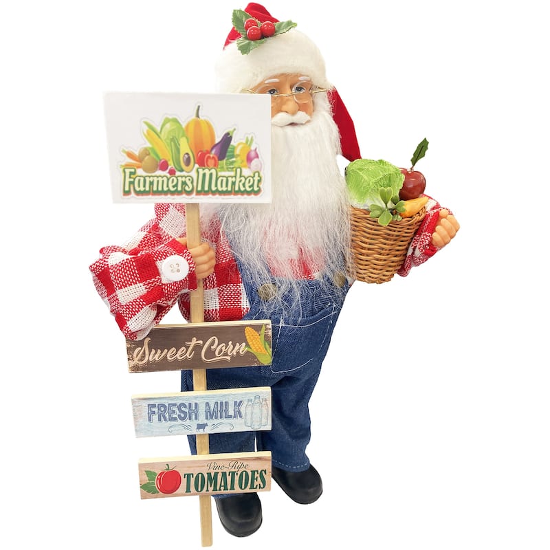 15" Farmers Market Claus