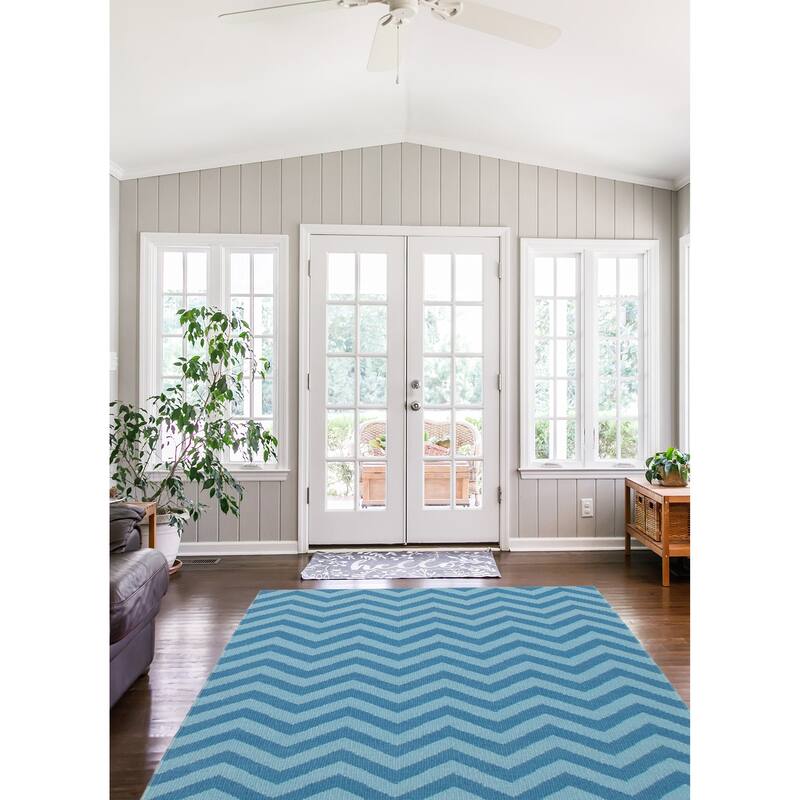 Ankara Blue Kilim 5'0" x 7'11" - 5'0 x 7'11