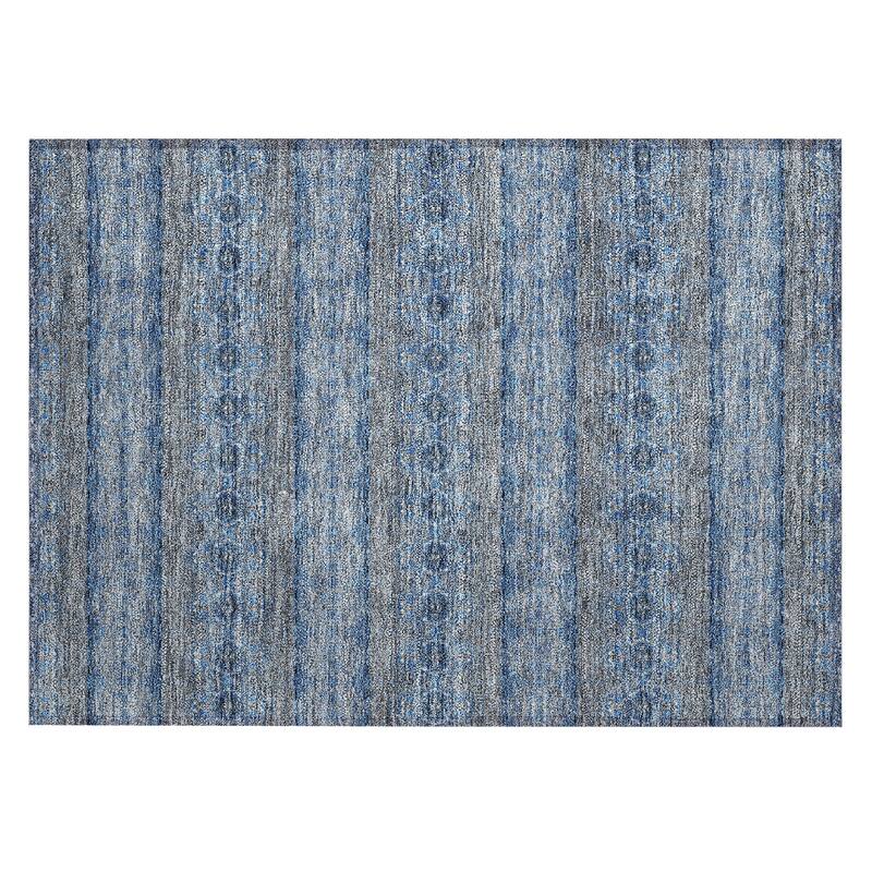 Machine Washable Indoor/ Outdoor Chantille Ombre Stripes Rug