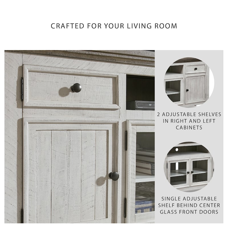 Ashley Furniture Havalance Two-Tone TV Stand - 74"W x 18"D x 36"H