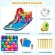 preview thumbnail 16 of 15, Costway 9-in-1 Inflatable Bounce Castle with Waterslide Splash Pool