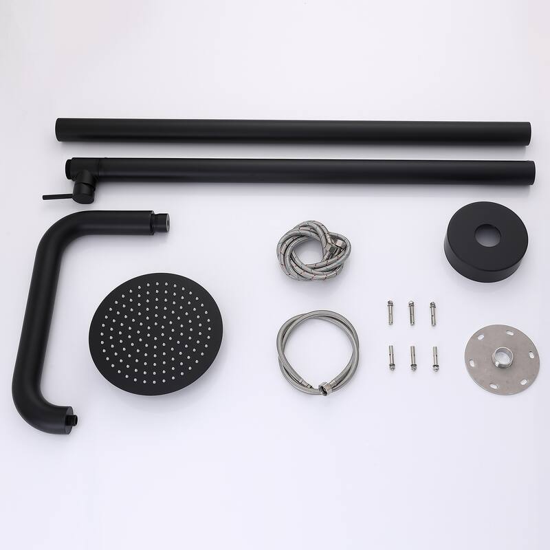 81"H Stainless Steel Freestanding Outdoor Shower with Handheld Shower