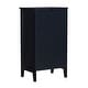 preview thumbnail 12 of 11, Linon Ava Black Small Cabinet with Glass Door