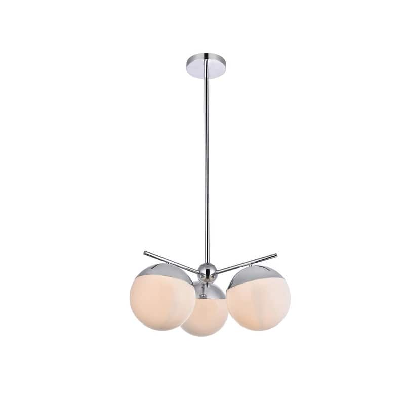 3-Light 21 inch Pendant with Frosted White Glass