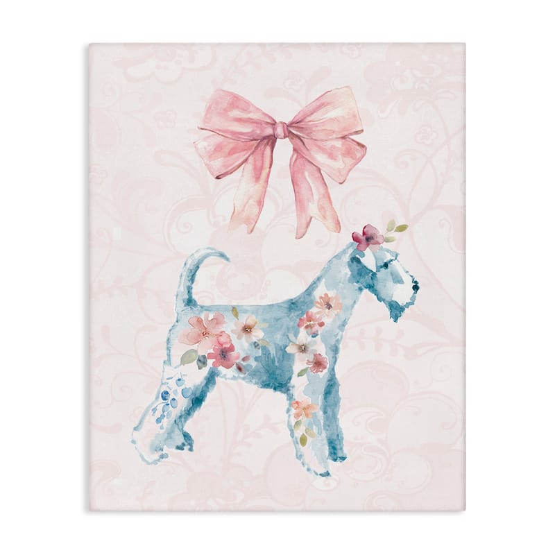 Stupell Pastel Dog Glam Details Canvas Wall Art Design By Carol Robinson - 24 x 30