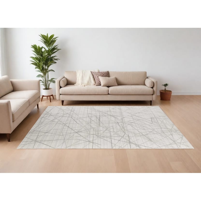 HomeRootsAbstract Casual Rectangle Area Rug - 120' X '96' X '0.5