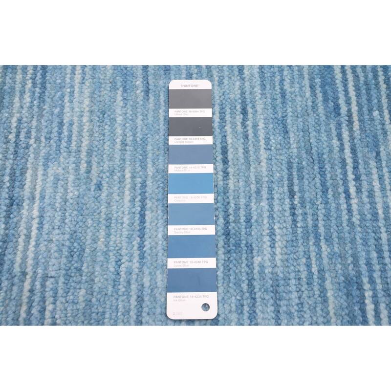 ECARPETGALLERY Hand-knotted Pak Finest Gabbeh Blue Wool Rug - 4'0 x 6'0