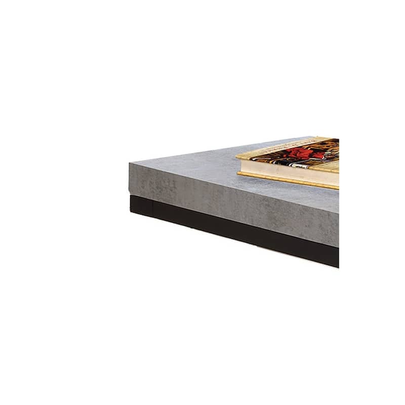 Industrial Faux Cement Designed Snack Table - 25.25 H x 11.5 W x 17.75 L Inches