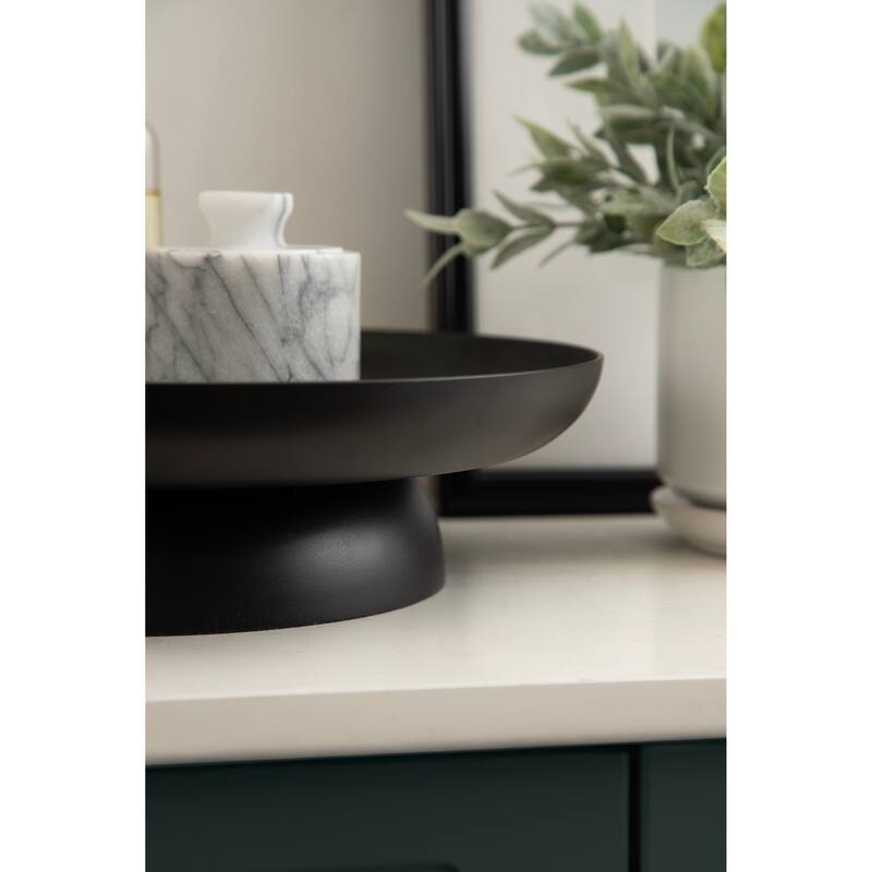 Kate and Laurel Stovring Round Lazy Susan Tray