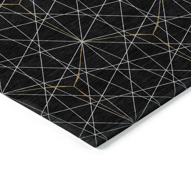 HomeRoots Geometric Transitional Rectangle Outdoor Rug