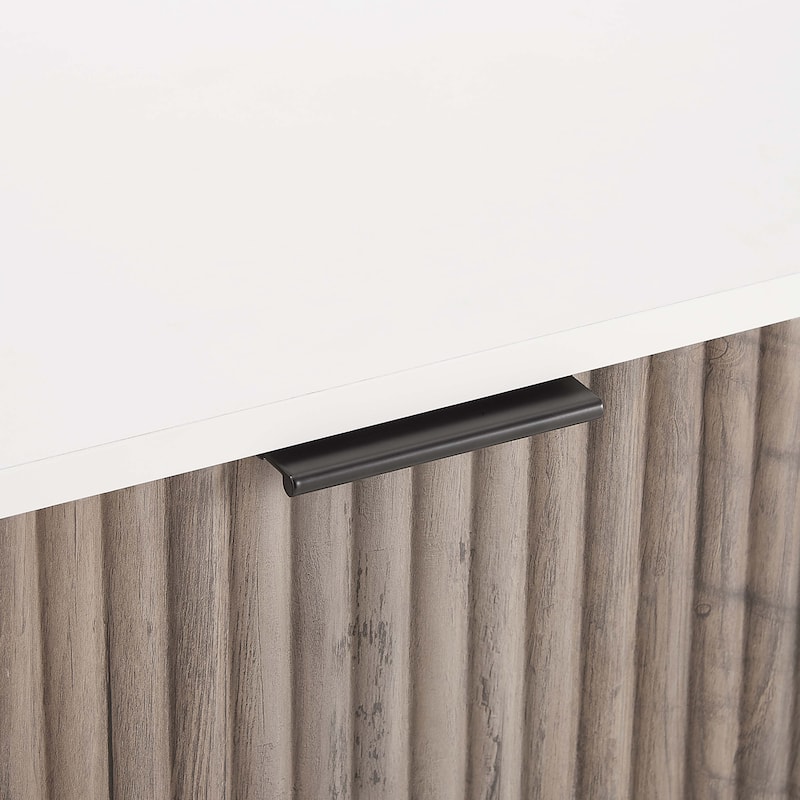 Manhattan Comfort Dumbo Modern 6-Drawer Double Low Dresser.