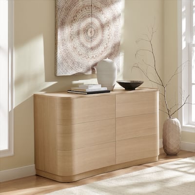 Mirae 6-Drawer Curved Dresser
