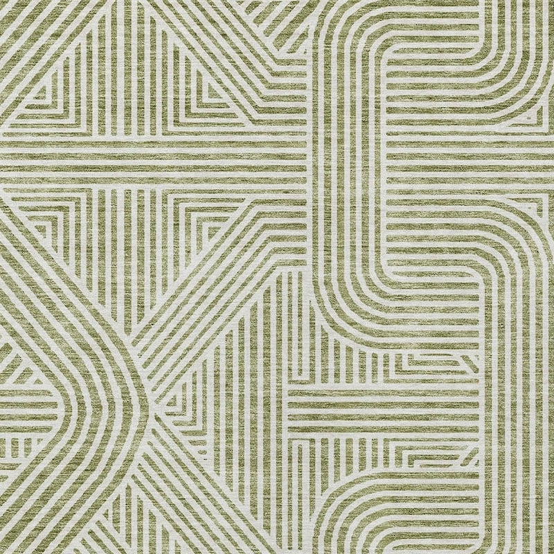 HomeRoots Abstract Transitional Rectangle Outdoor Rug
