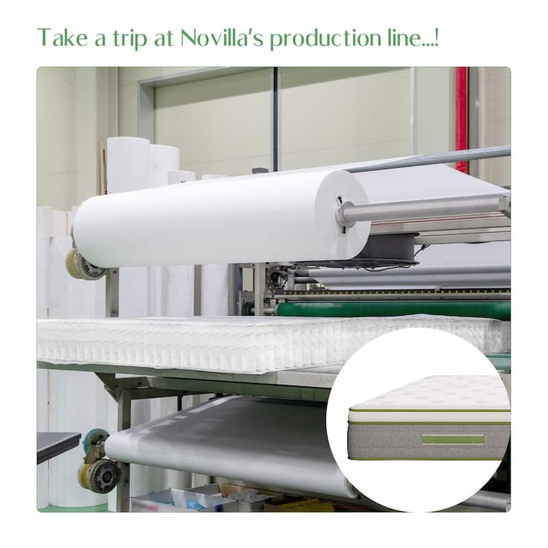 Novilla 10-inch Gel Memory Foam Hybrid Innerspring Mattress in a Box