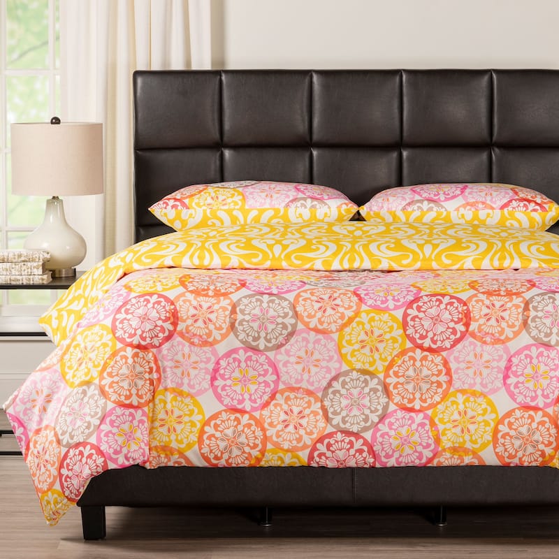 Olivia Reversible Print Duvet Set
