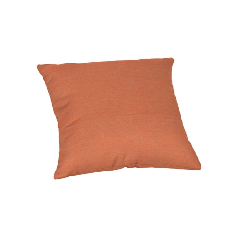 Sunbrella® Solid Fabric 1-Piece Indoor/Outdoor Square Throw Pillow, 15"W x 15"L, Cast Silver