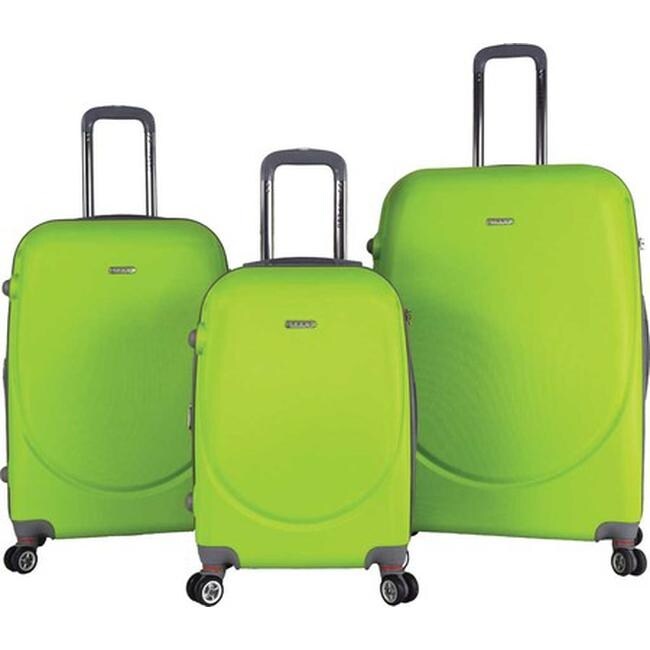 lime green suitcase