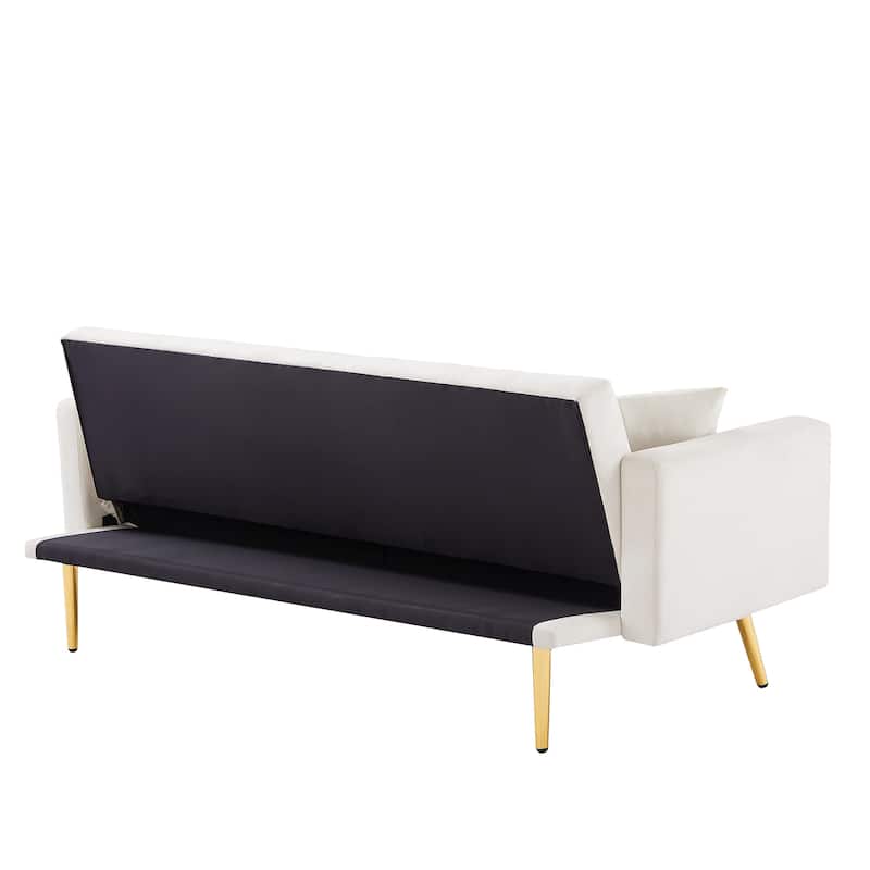 Convertible Folding Futon Sofa Bed , Sleeper Sofa Couch for Compact Living Space.