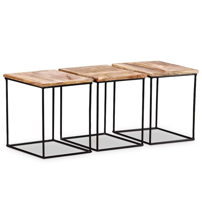 vidaXL Coffee Table Solid Mango Wood 22" x18.9"x15.7"